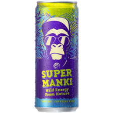 Gazuotas energinio gėrimo skonio gėrimas SUPER MANKI, 330 ml