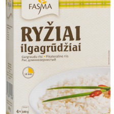 Ryžiai FASMA ilgagrūdžiai 400g (dėž) (4x100g)