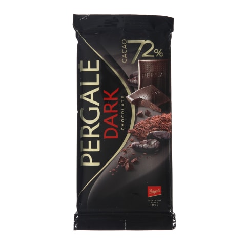 Juodasis šokoladas PERGALĖ, 72%, 100 g