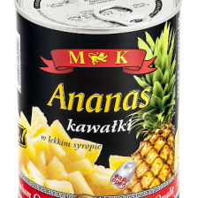 Marinuoti ananasų žiedai M&K 565g.