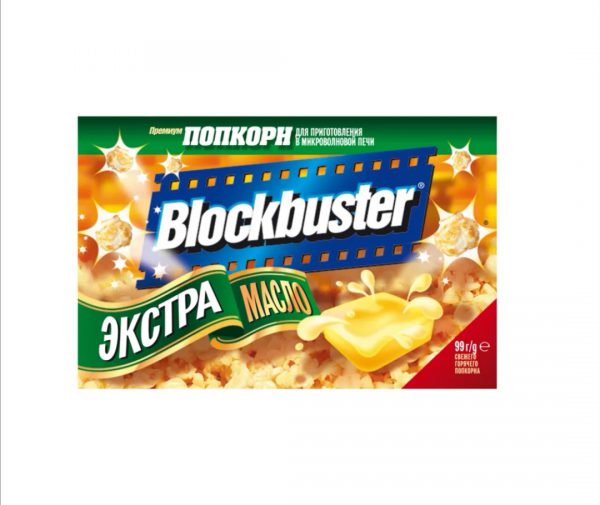 Spraginamieji kukurūzai su sviestu Blockbuster, 99g